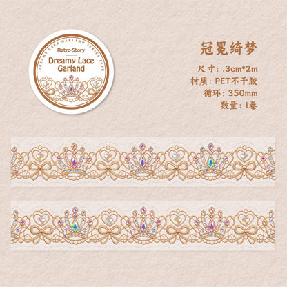 Dreamy Lace Garland PET Tape Pre-cut