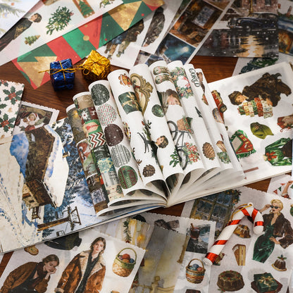 Winter Wishes Washi Sticker Book 30pcs Sticker & 20pcs Deco Papers