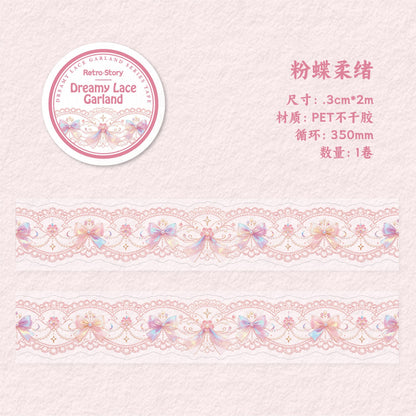 Dreamy Lace Garland PET Tape Pre-cut