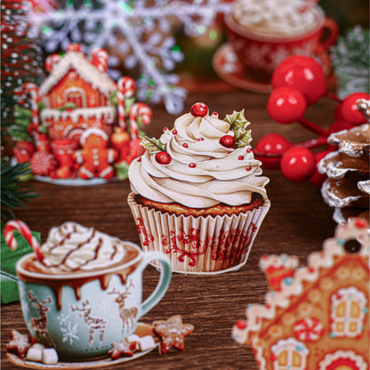 Winterthology 20pcs Medium Sized Christmas Cardboard Stickers