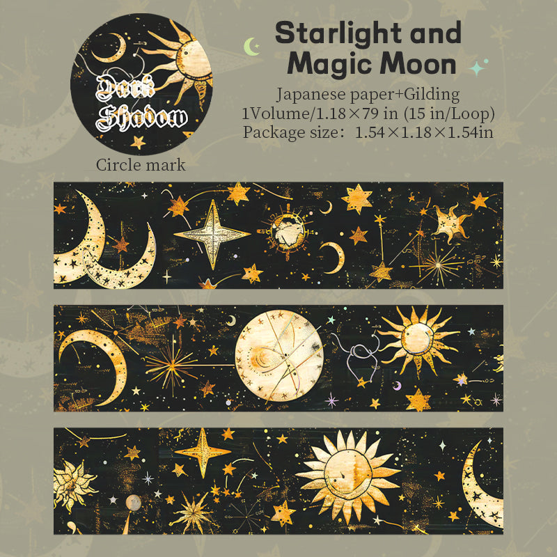 "Dark Shadow Magic Realm" Washi Tape