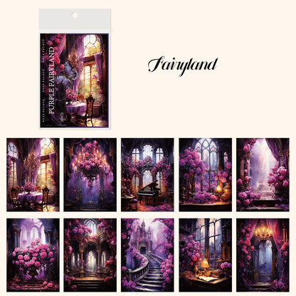 "Rose Palace" 20pcs Fantasy Retro Deco Papers for Journal Background