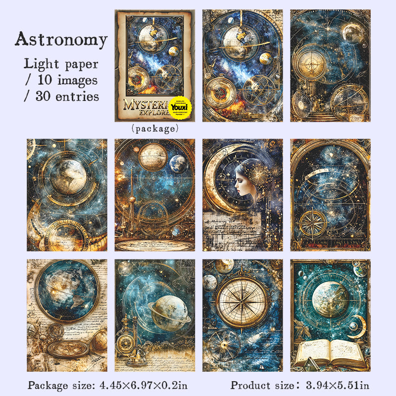 Mysterious Explorer 30 Sheets of Deco Papers Scrapbooking Papers