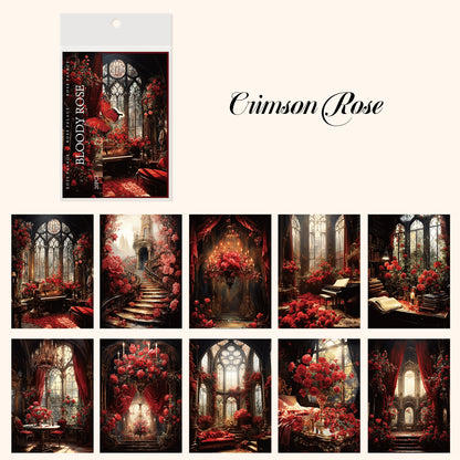 "Rose Palace" 20pcs Fantasy Retro Deco Papers for Journal Background