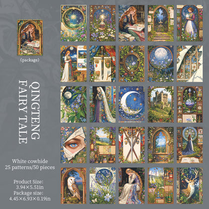 "Living in a Fairy Tale" 50 Sheets of Witchy Scrapbooking Papers