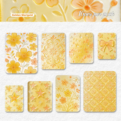 Glass-like Vellum Deco Papers for Scrapbooking 16pcs