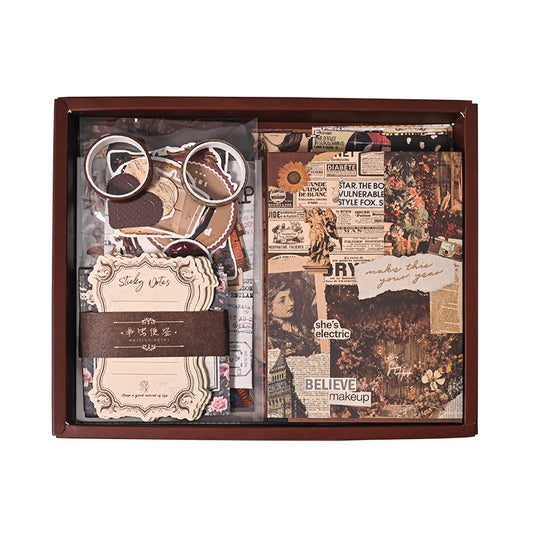 Retro Vintage Journal kits- 12 different Scrapbooking supplies for starters